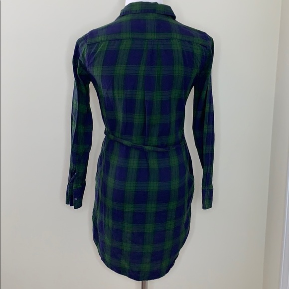 GAP Blue & Green Flannel Dress - Picture 7 of 8